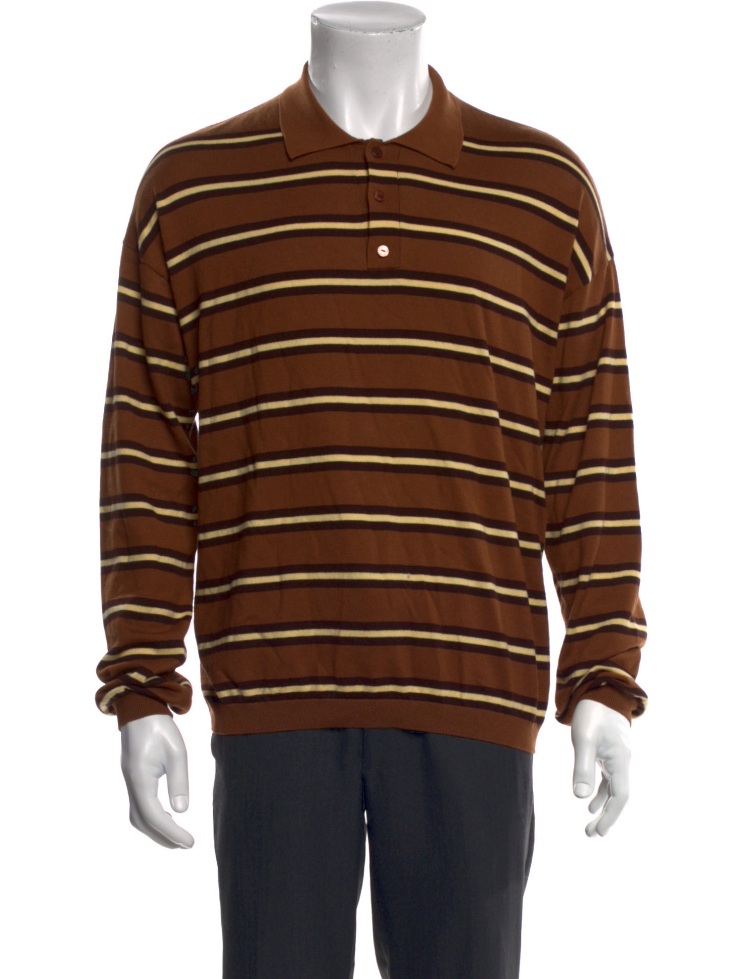 Loewe Paula's Ibiza Signature Logo Striped Polo Shirt