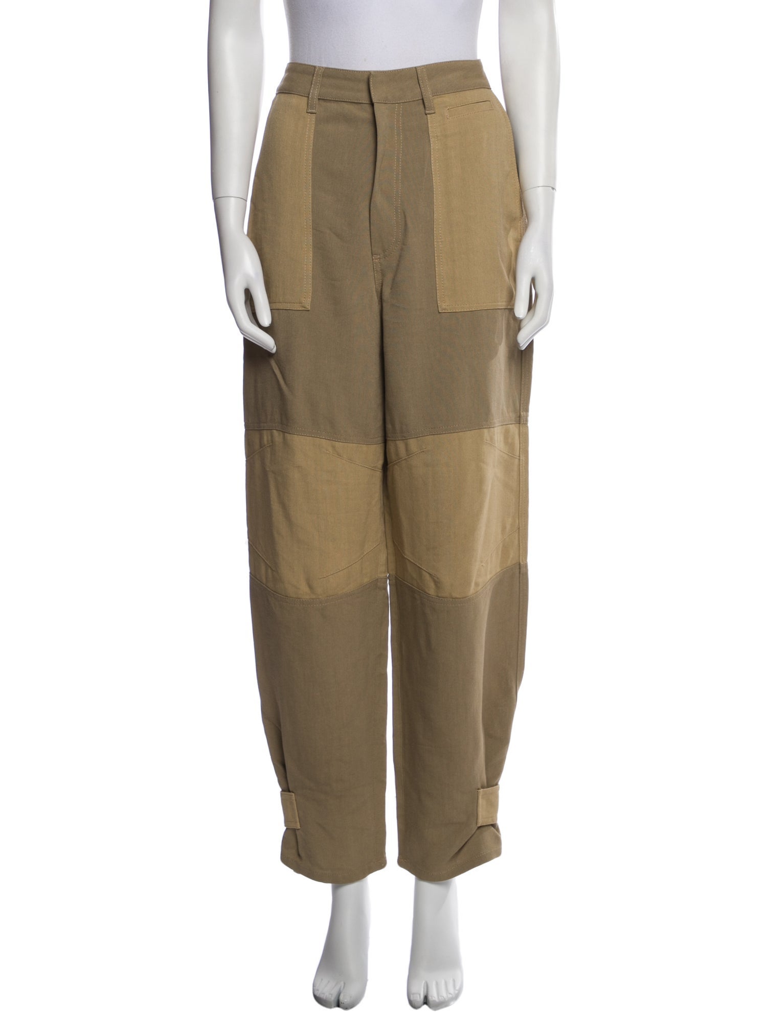 Loewe Paula's Ibiza Colorblock Pattern Straight Leg Pants