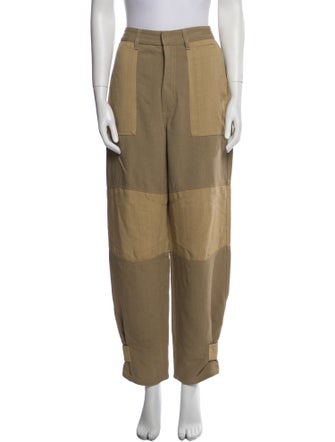 Loewe Paula's Ibiza Colorblock Pattern Straight Leg Pants