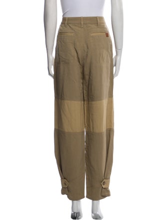 Loewe Paula's Ibiza Colorblock Pattern Straight Leg Pants