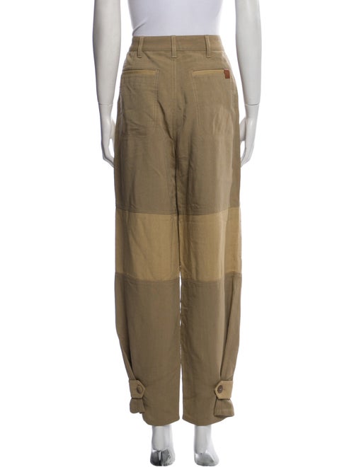 Loewe Paula's Ibiza Colorblock Pattern Straight Leg Pants