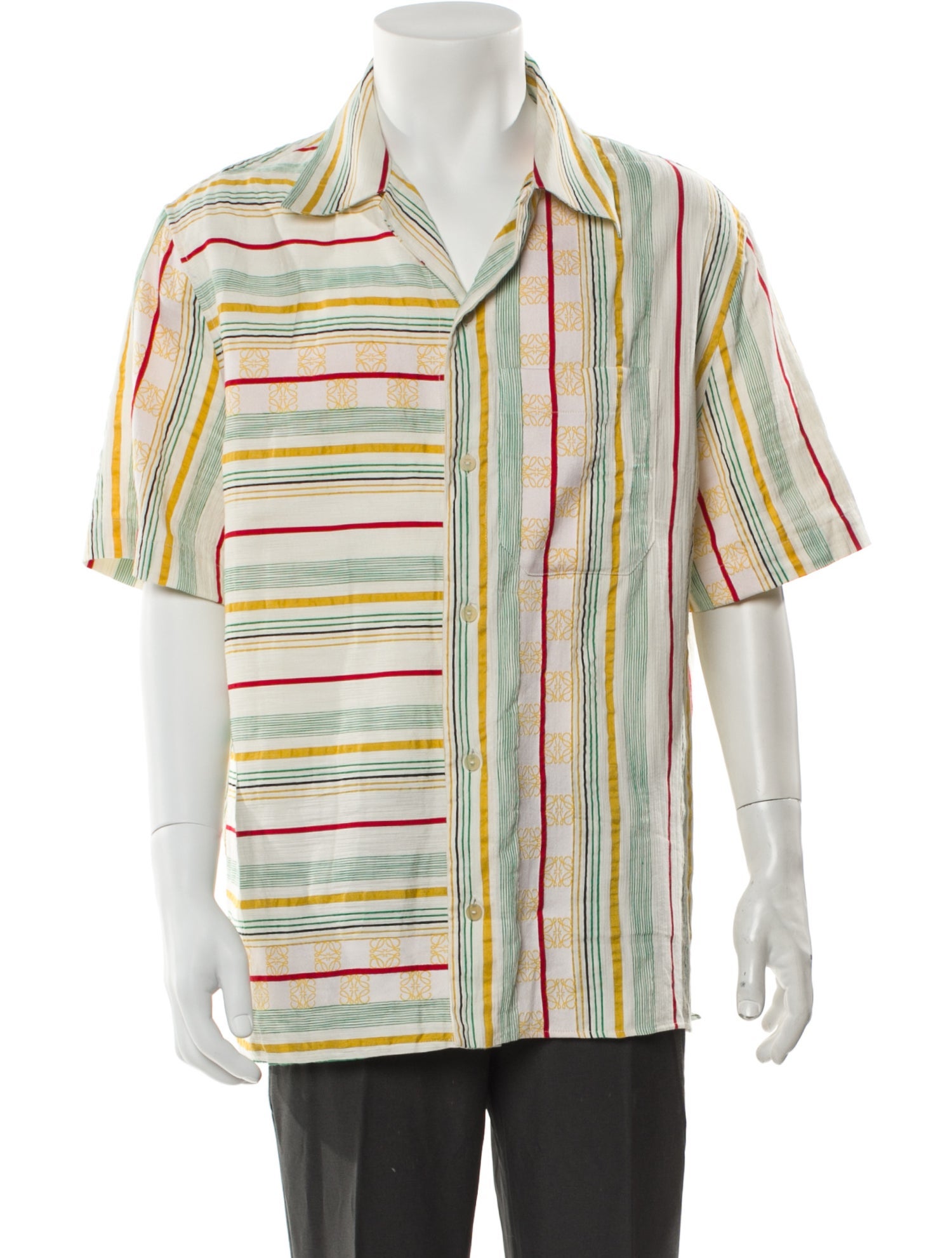 Loewe Paula's Ibiza Striped Short Sleeve Shirt