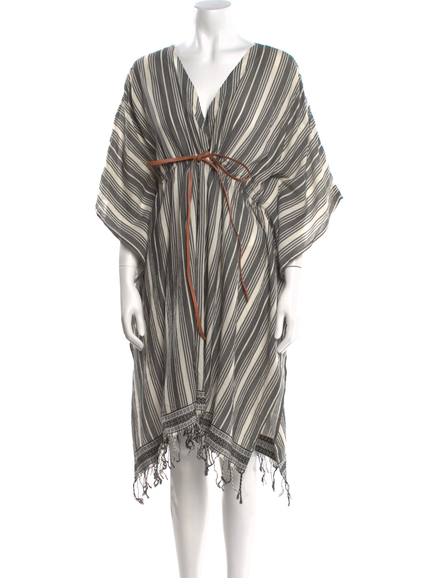 Loewe Paula's Ibiza Striped Knee-Length Dress