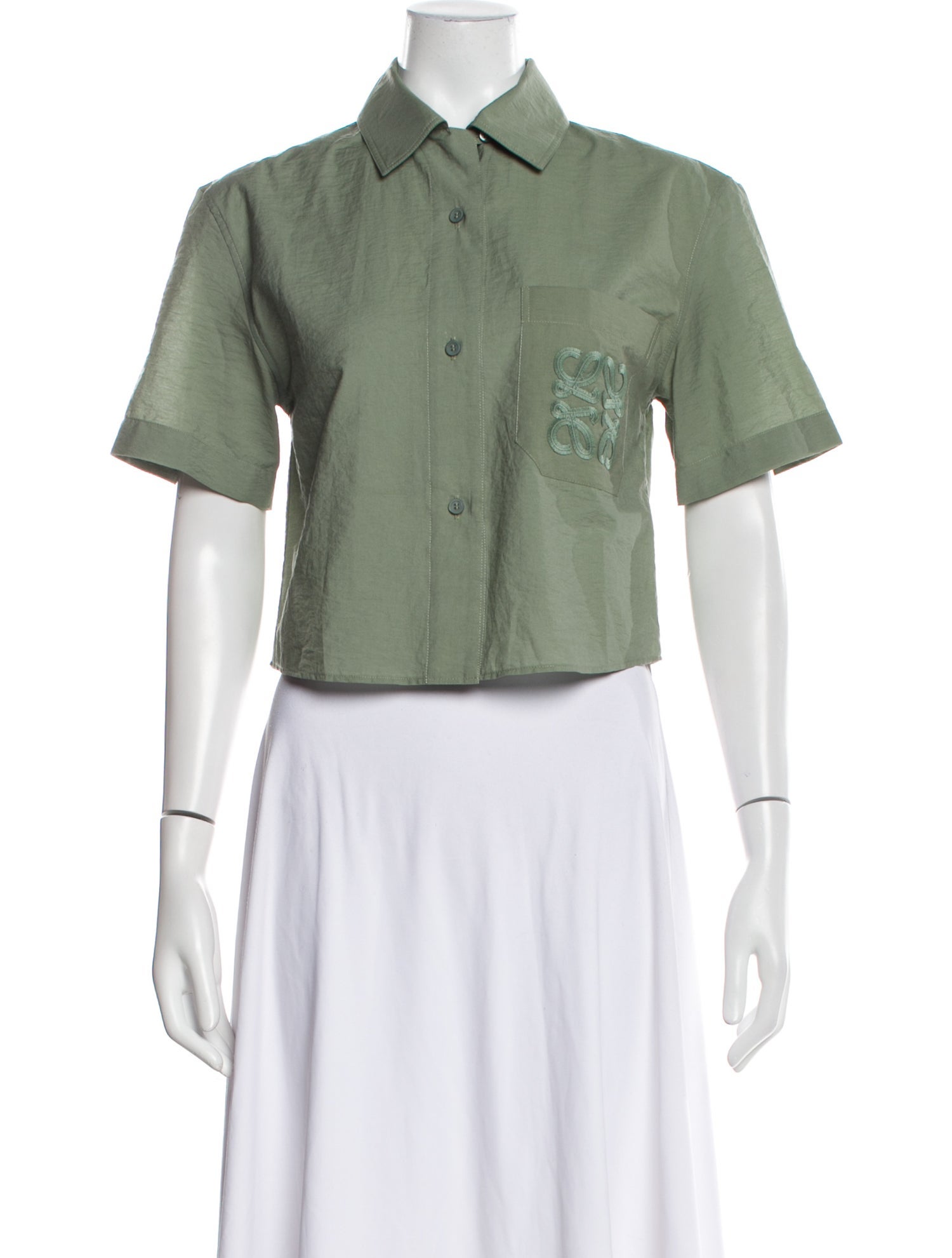 Loewe Paula's Ibiza Short Sleeve Crop Top