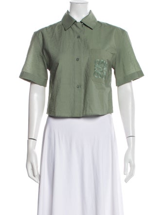 Loewe Paula's Ibiza Short Sleeve Crop Top