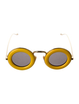 Loewe Round Mirrored Sunglasses