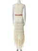 Loewe Paula's Ibiza Asymmetric Crochet Long Dress