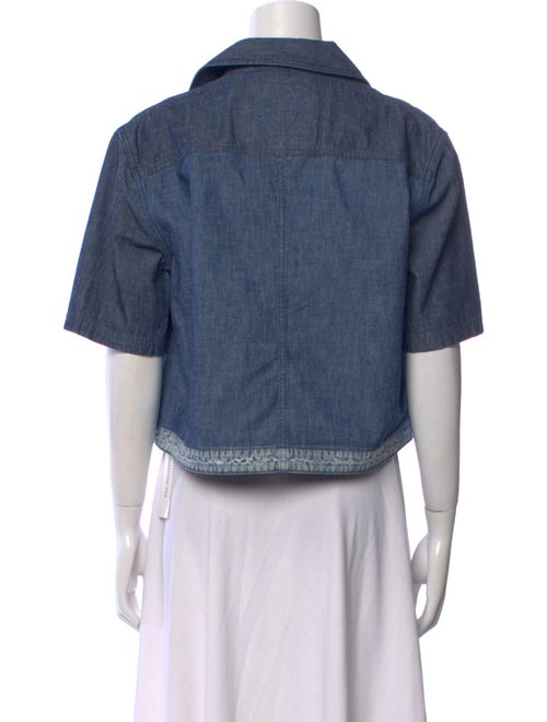 Loewe Paula's Ibiza V-Neck Short Sleeve Crop Top