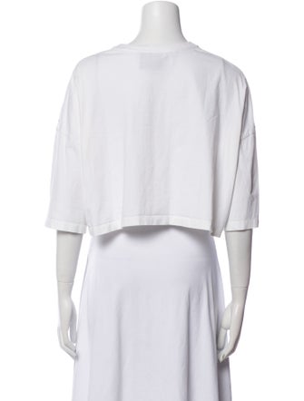 Loewe Paula's Ibiza Graphic Print Crew Neck Crop Top