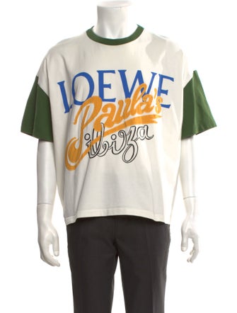 Loewe Paula's Ibiza Graphic Print Crew Neck T-Shirt