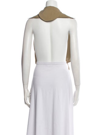 Loewe Paula's Ibiza Silk V-Neck Crop Top