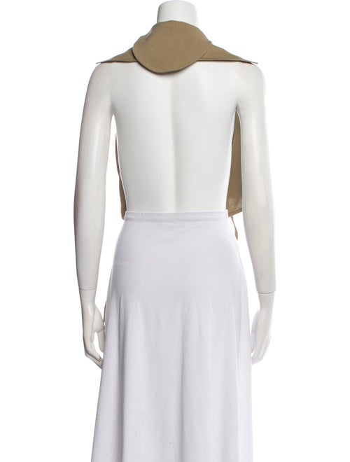 Loewe Paula's Ibiza Silk V-Neck Crop Top