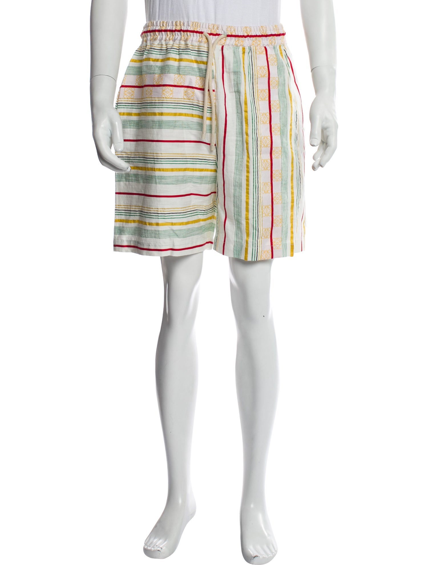 Loewe Paula's Ibiza Striped Knee-Length Shorts