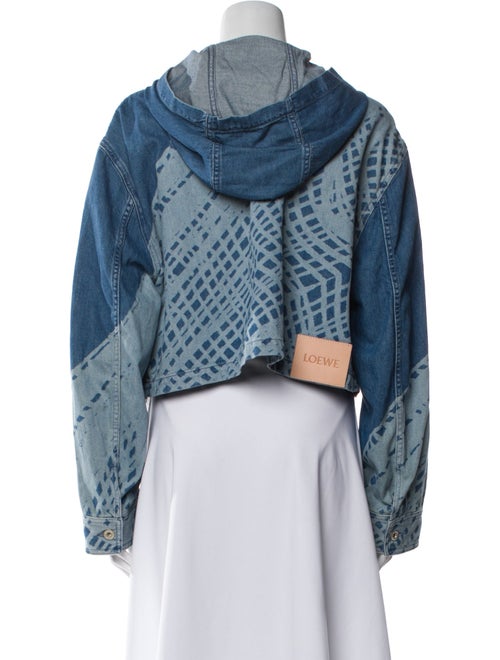 Loewe Paula's Ibiza Colorblock Pattern Denim Jacket