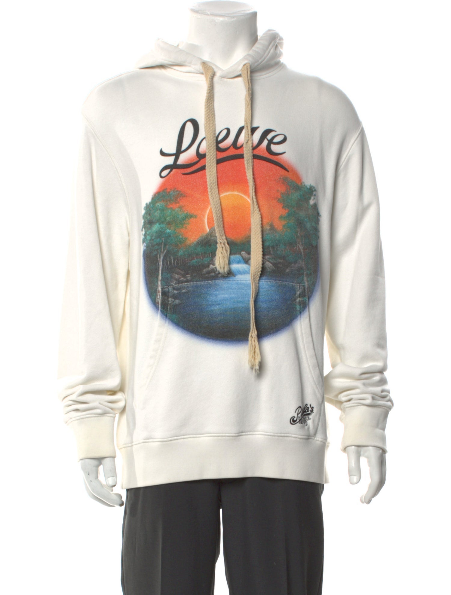 Loewe Paula's Ibiza Graphic Print Crew Neck Hoodie