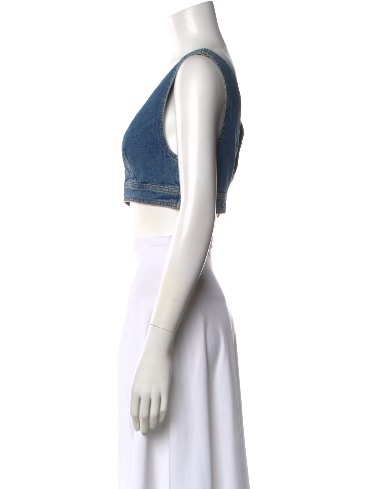 Loewe Paula's Ibiza Anagram V-Neck Crop Top