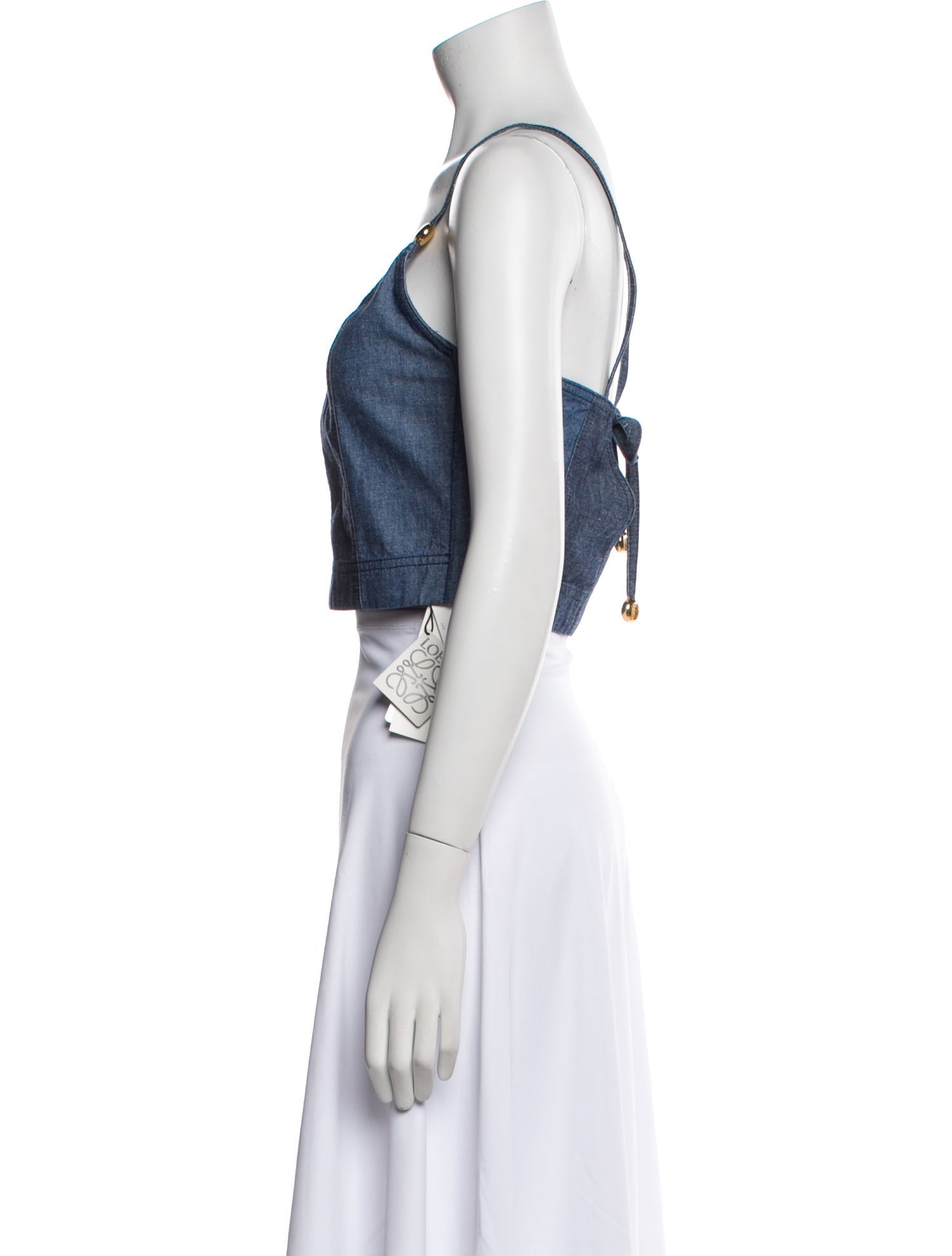 Loewe Paula's Ibiza V-Neck Sleeveless Crop Top w/ Tags