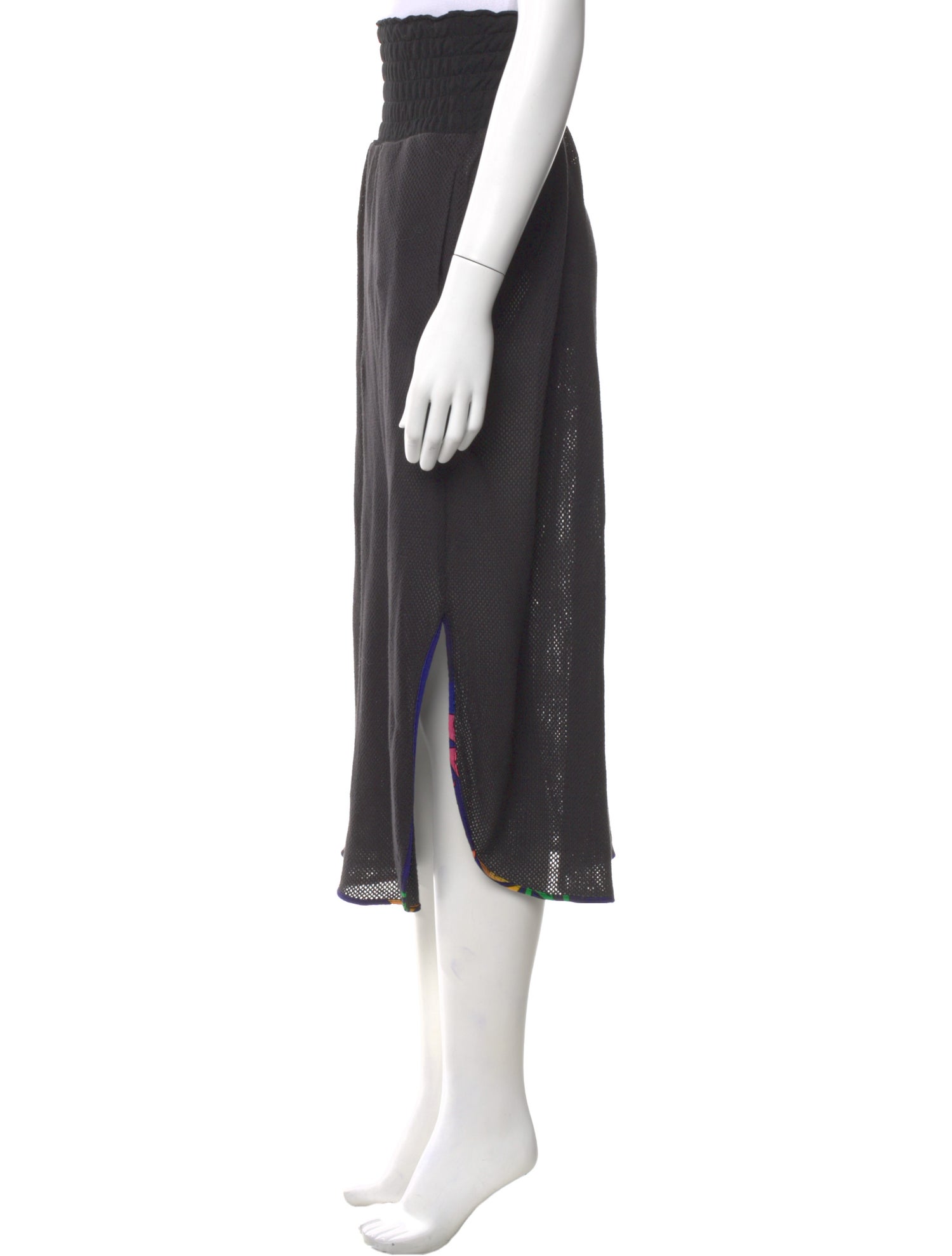Loewe Paula's Ibiza Pleated Accents Midi Length Skirt
