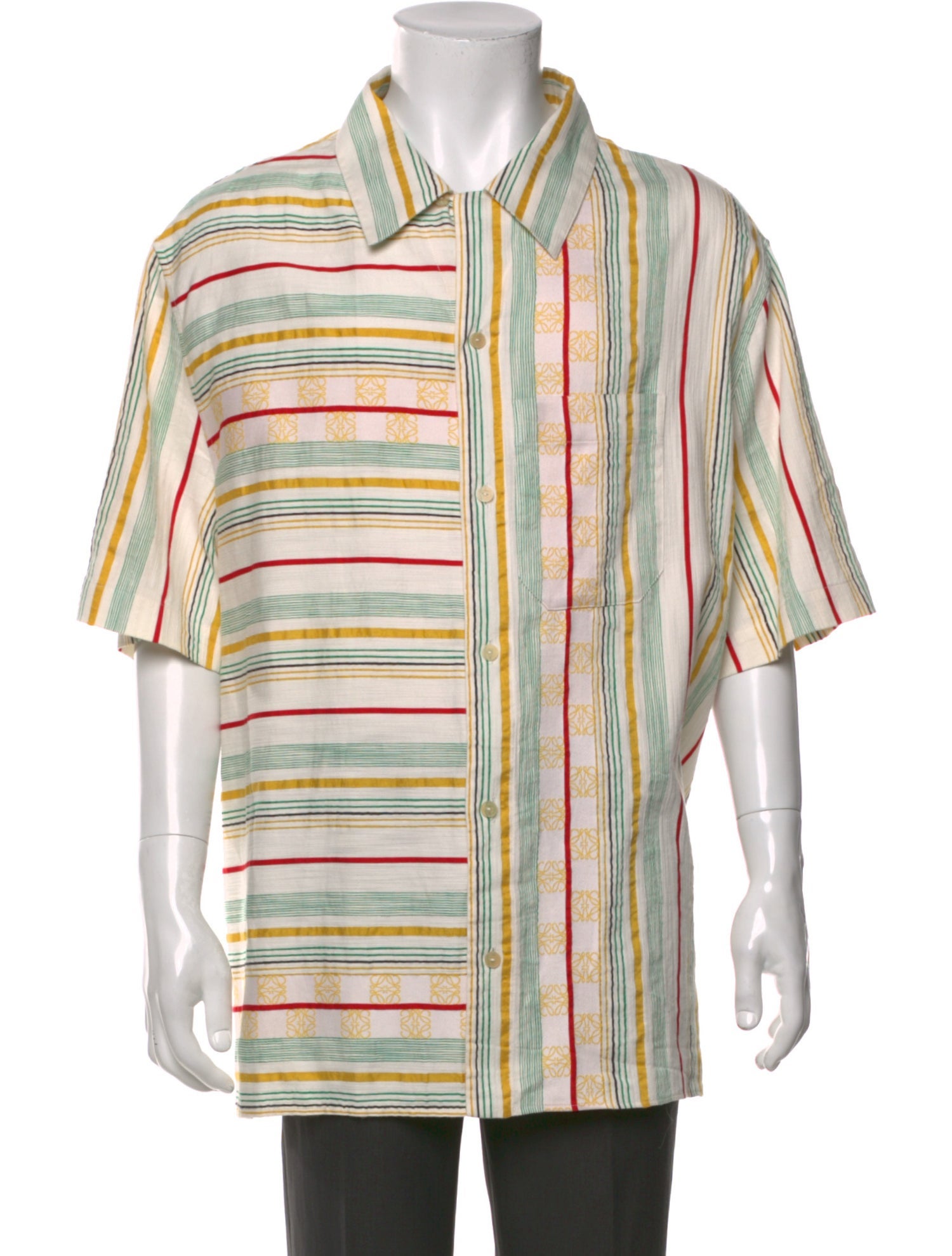 Prada 2019 Enameled Metal Triangle Shirt - Black Casual Shirts