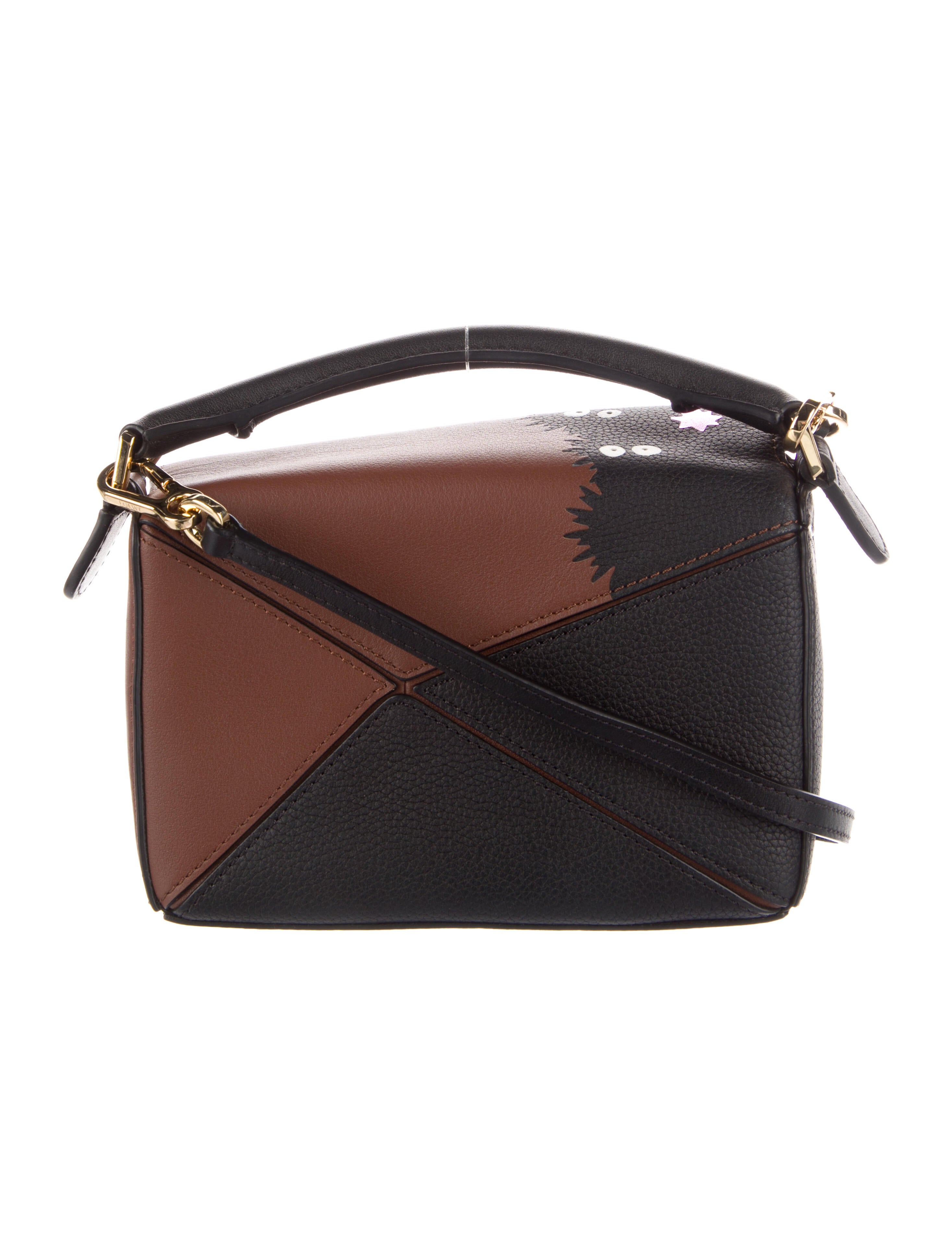LOEWE x Studio Ghibli Mini Susuwatari Puzzle Bag - Brown Mini Bags