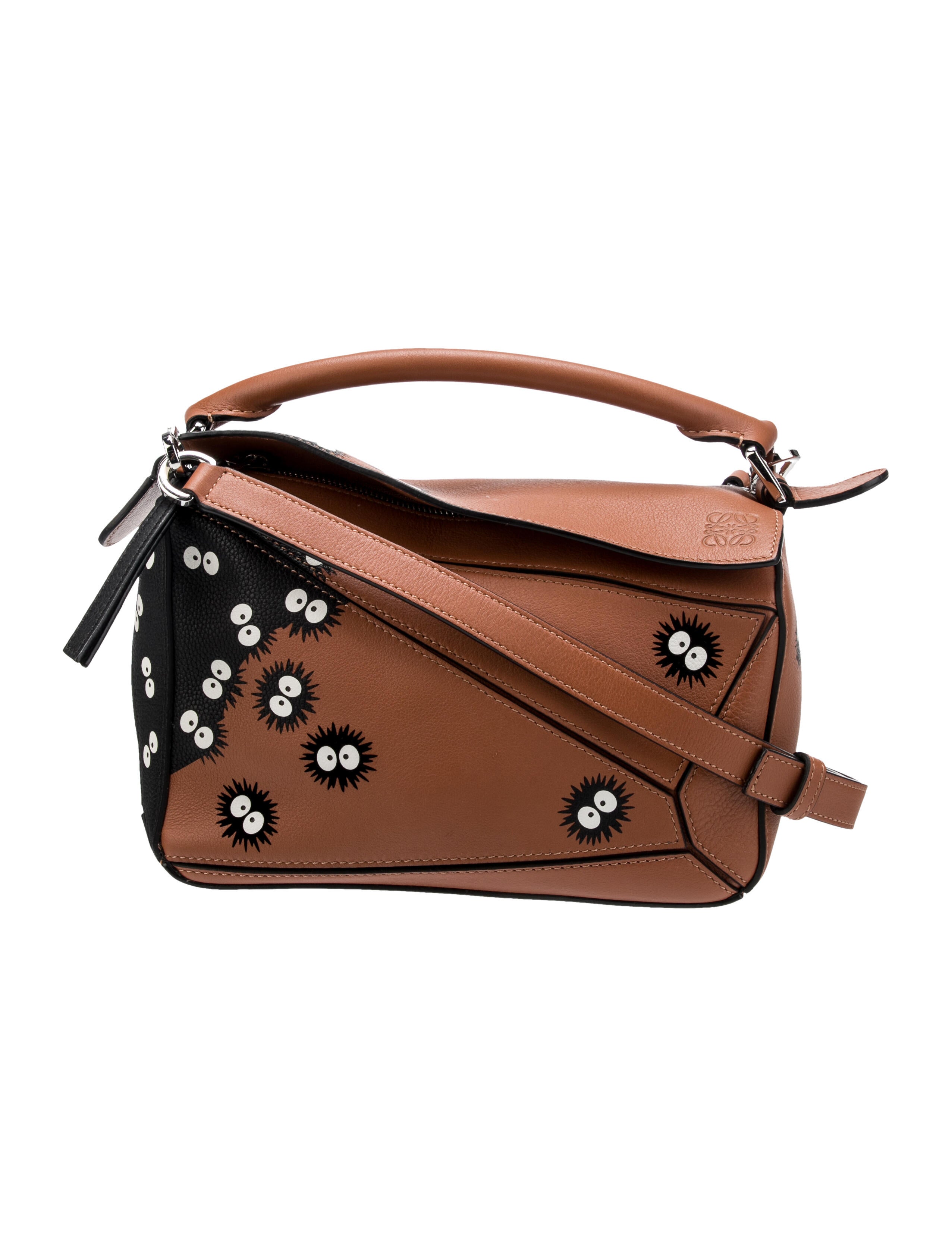 LOEWE x Studio Ghibli Soot Sprite Small Puzzle Bag - Brown Handle