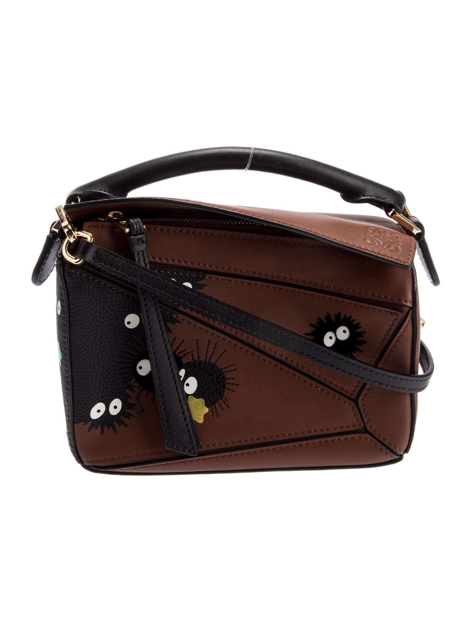 LOEWE x Studio Ghibli Leather Loewe Puzzle 2021 Brown Handle Bags