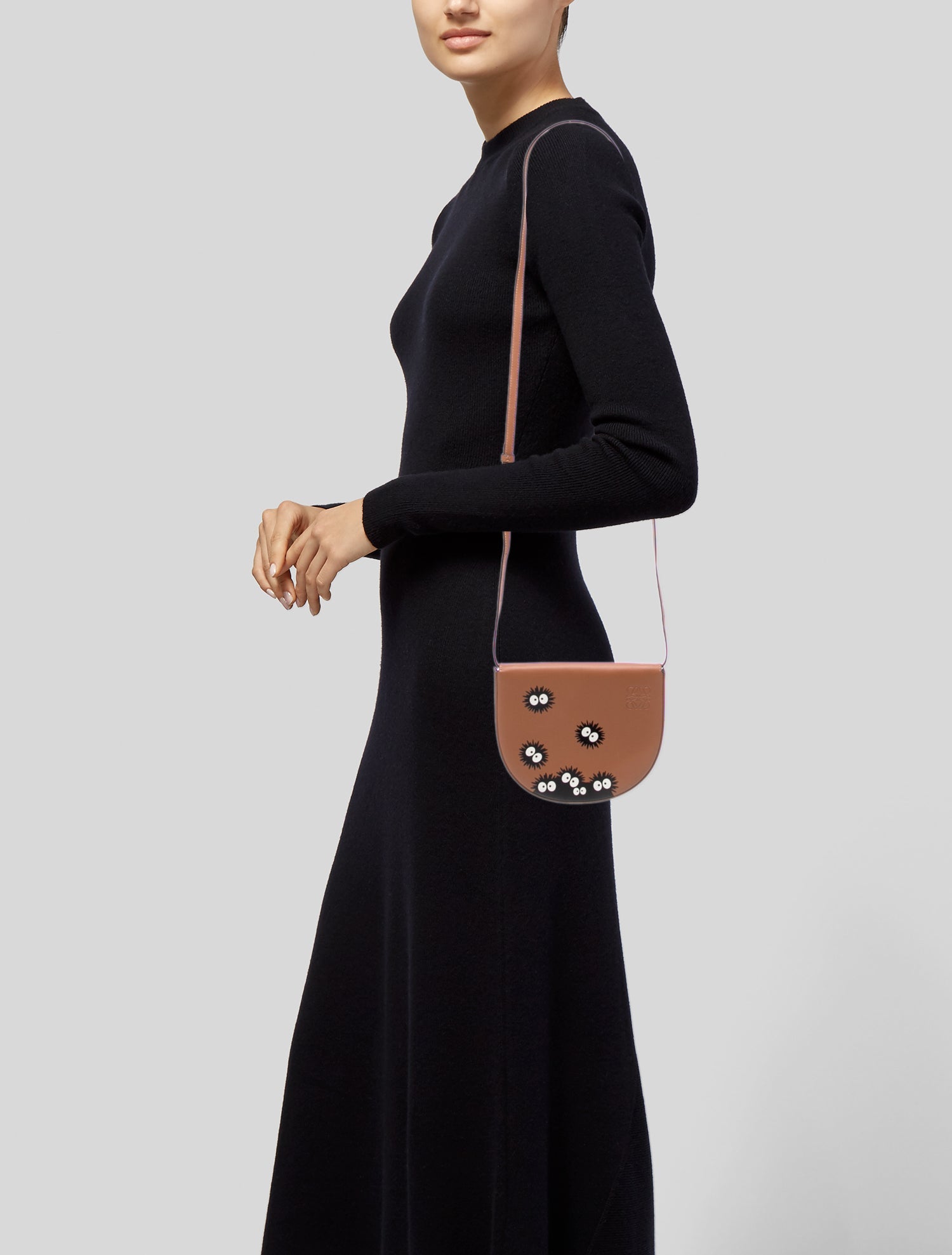 LOEWE x Studio Ghibli Soot Sprite Small Puzzle Bag - Brown Handle