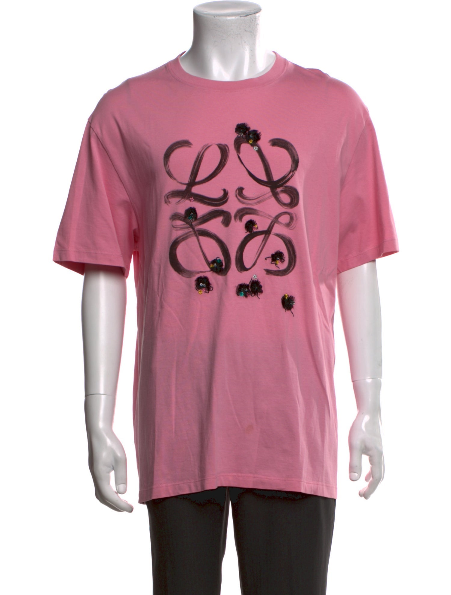 Loewe Signature Logo Graphic Print T-Shirt - Neutrals T-Shirts