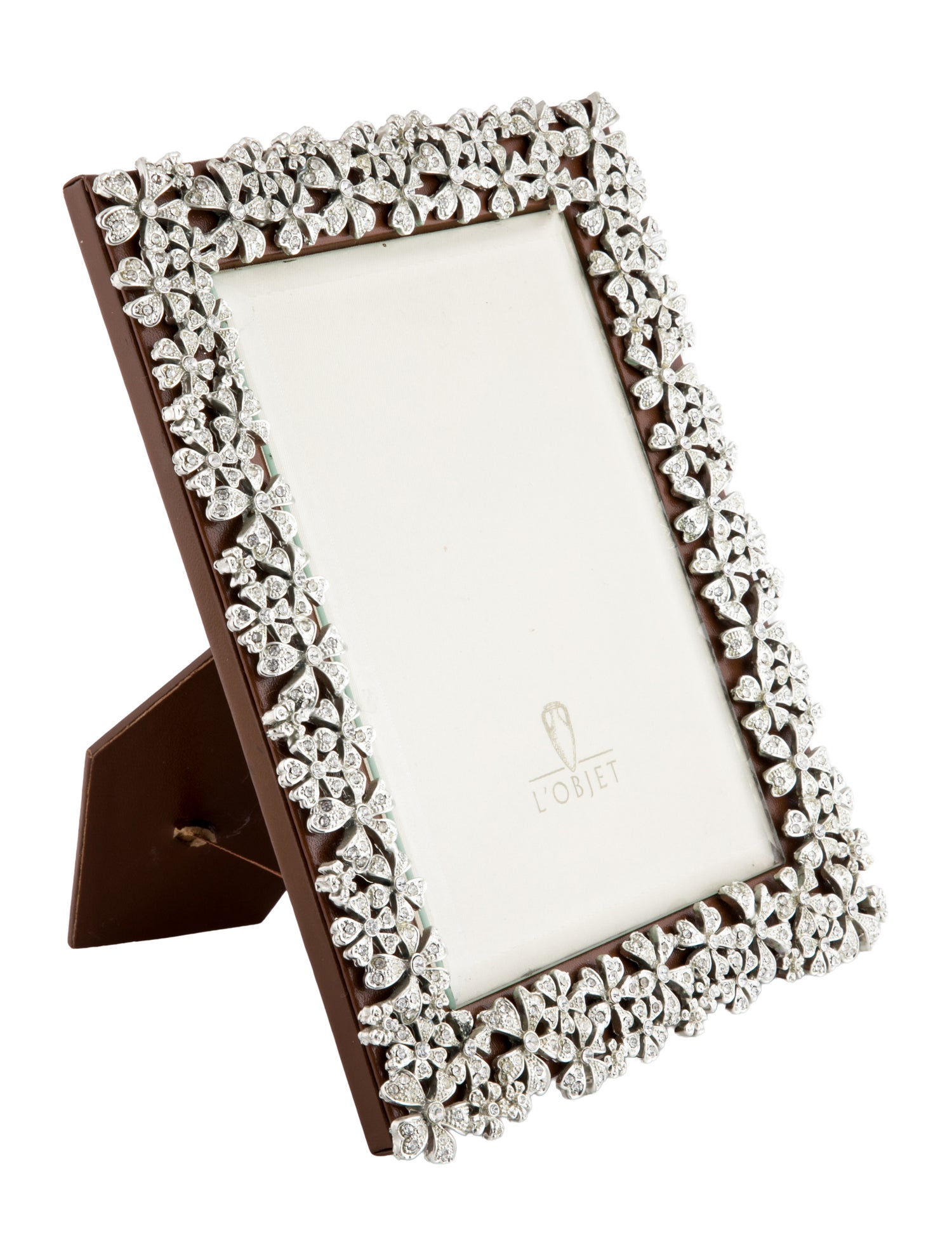 L'Objet Garland Swarovski® Crystal Picture Frame, 5x7"