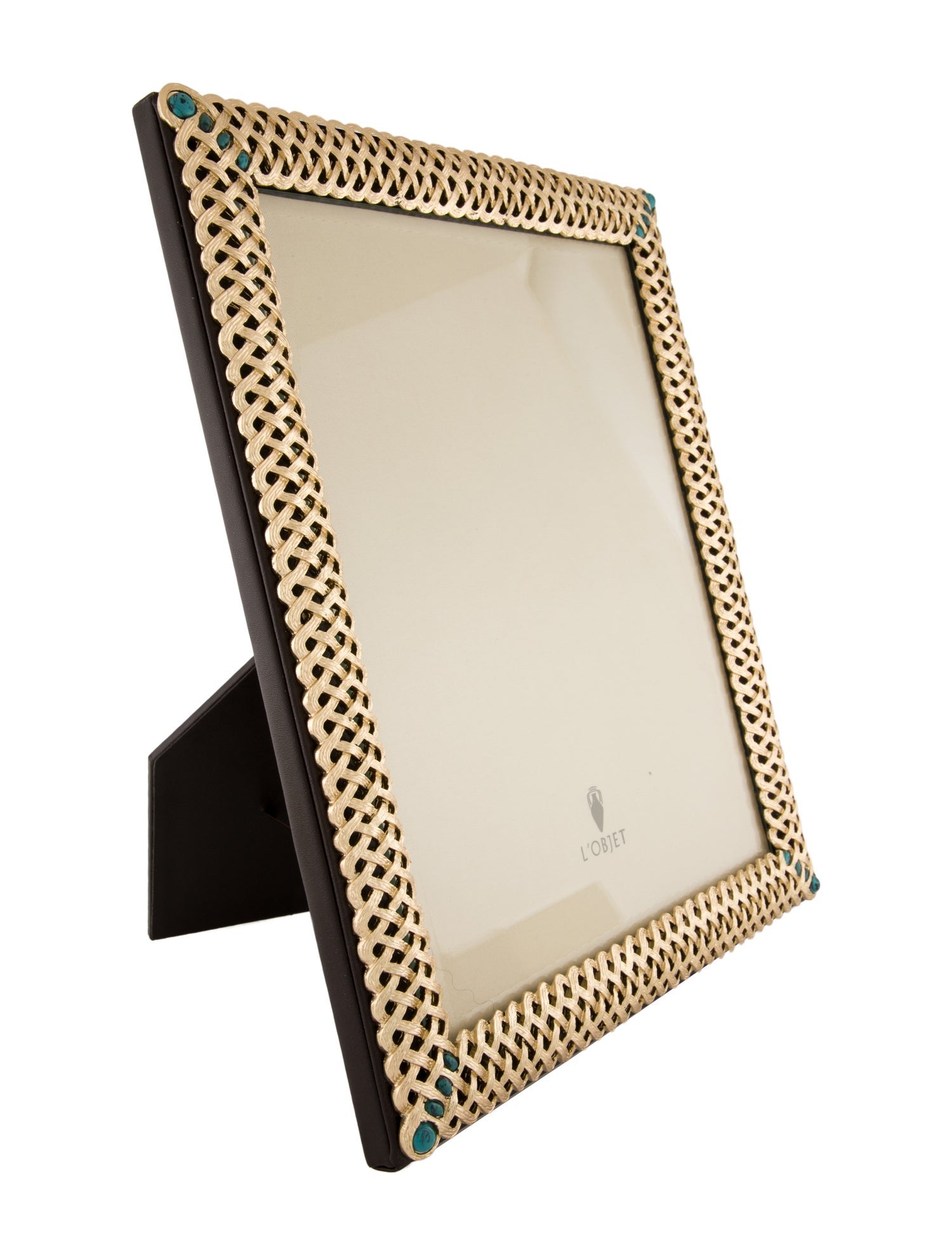 L'Objet L'Objet Turquoise Embellished Picture Frame