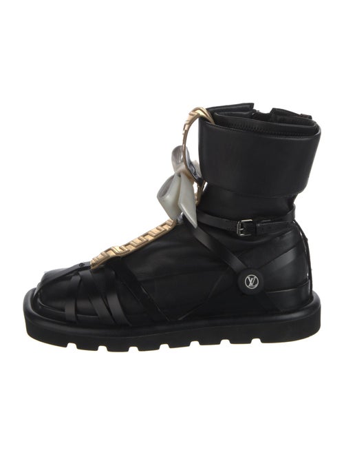 Louis Vuitton x FORNASETTI LV Monogram Leather Lace-Up Boots