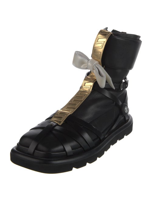 Louis Vuitton x FORNASETTI LV Monogram Leather Lace-Up Boots