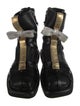 Louis Vuitton x FORNASETTI LV Monogram Leather Lace-Up Boots