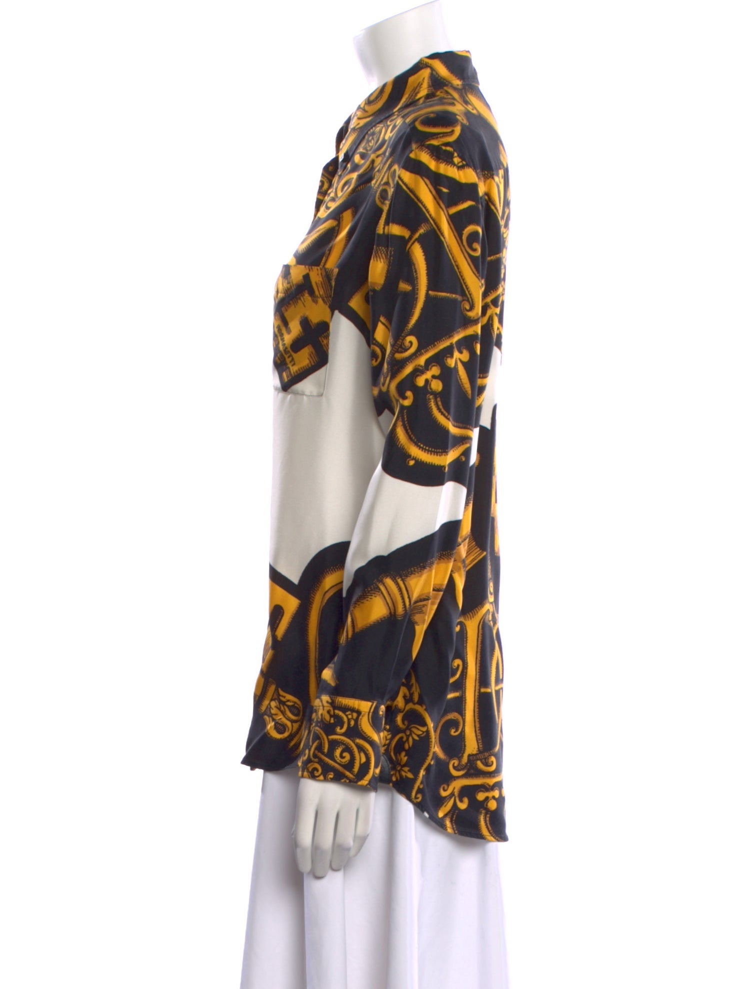 Louis Vuitton x FORNASETTI 2021 Silk Button-Up Top