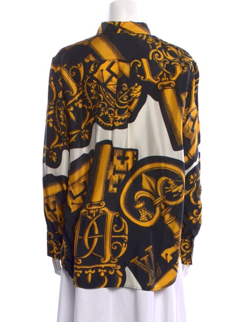 Louis Vuitton x FORNASETTI 2021 Silk Button-Up Top