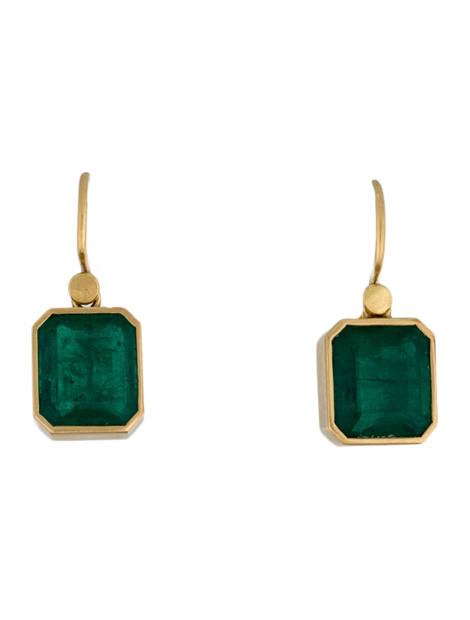 Lola Brooks 18K Emerald Drop Earrings