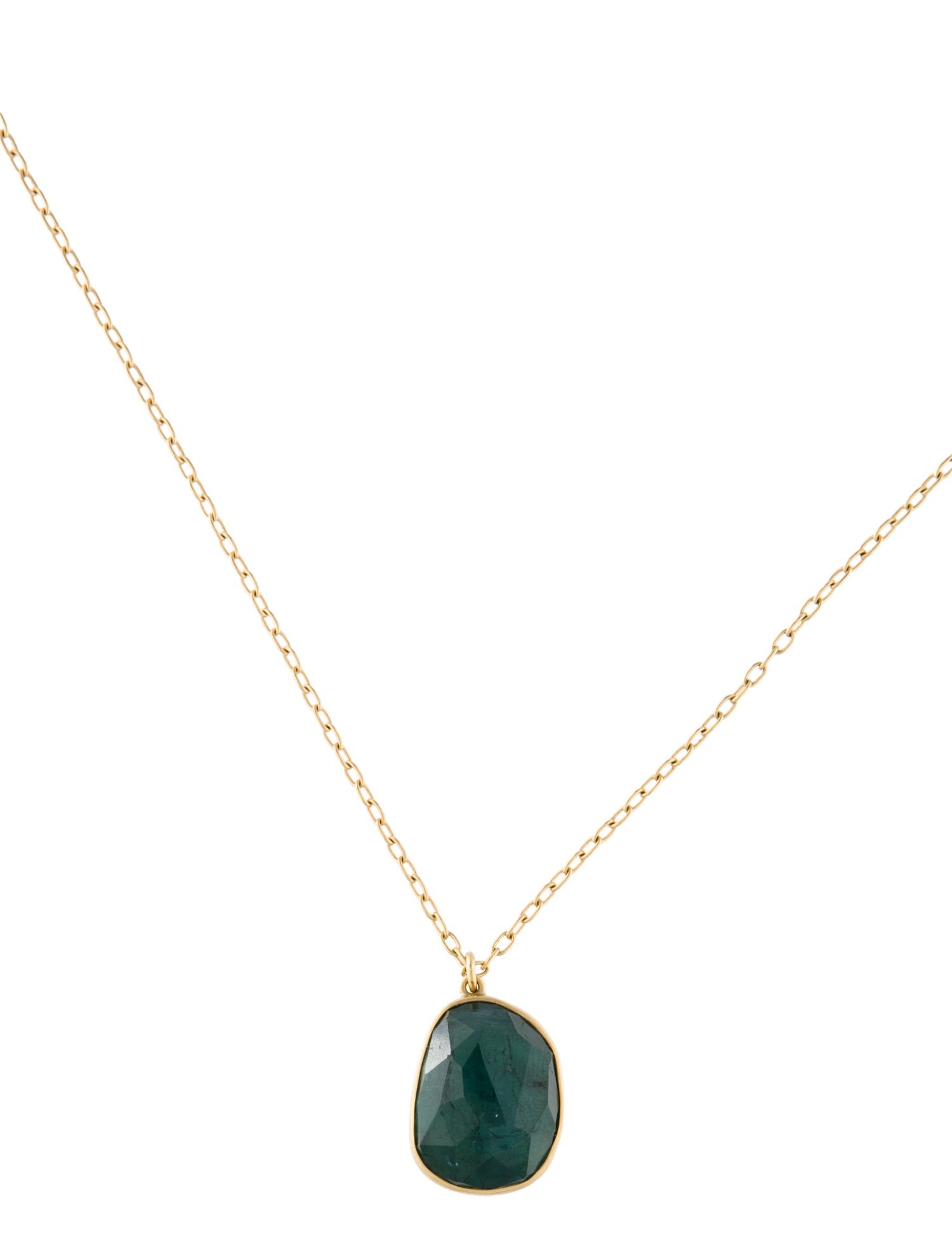 Lola Brooks 18K Tourmaline Pendant Necklace