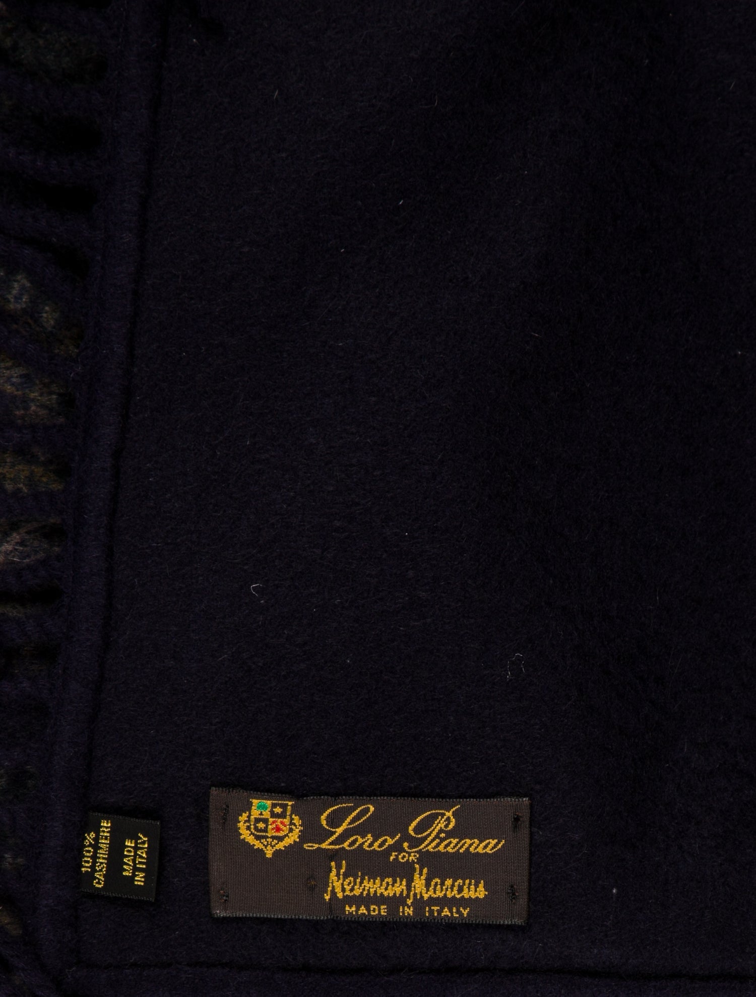 Loro Piana x Neiman Marcus Cashmere Throw Blanket Blue Bedding