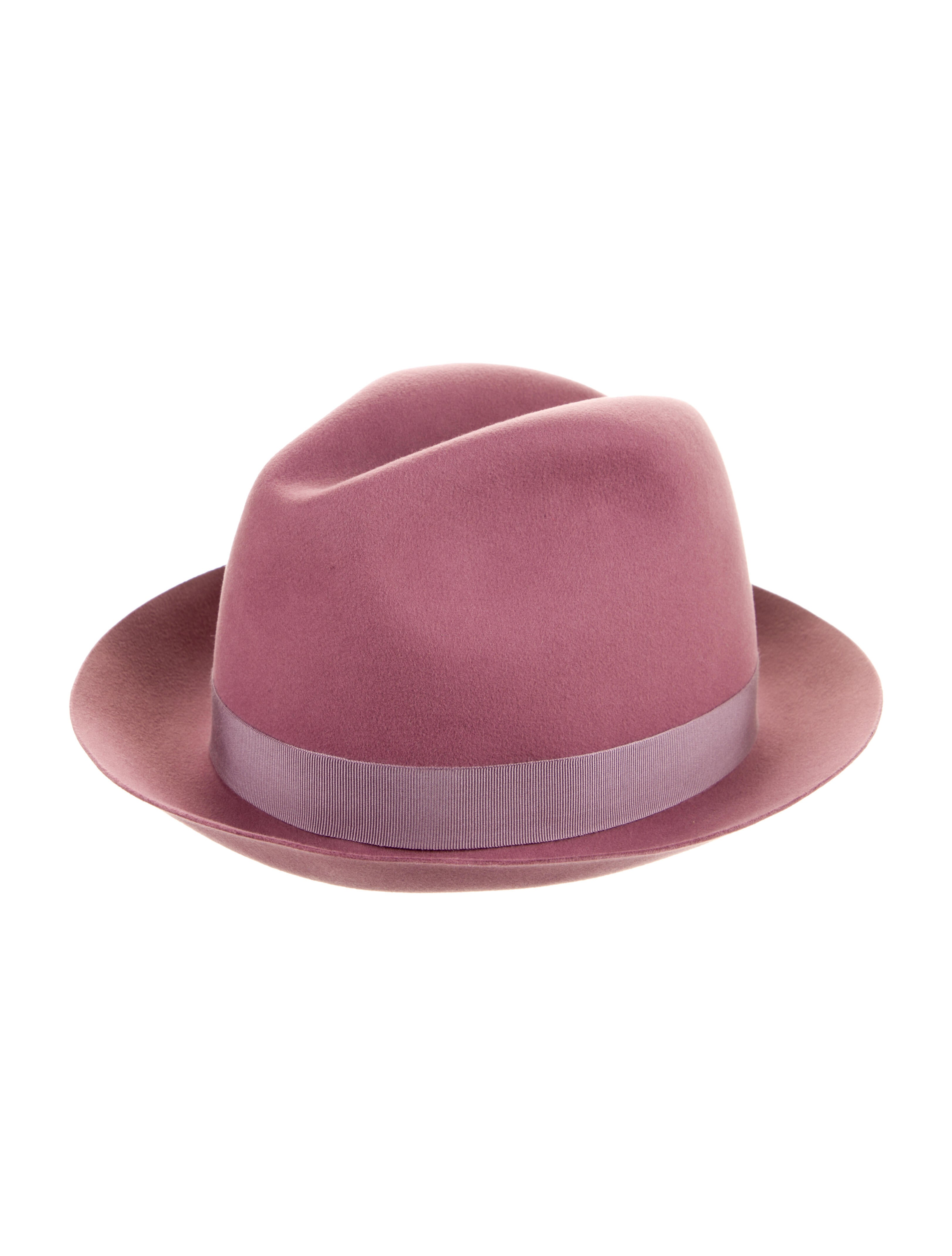 Loro Piana Ingrid Velvet Hat Pink Hats, Accessories LOR124327 The