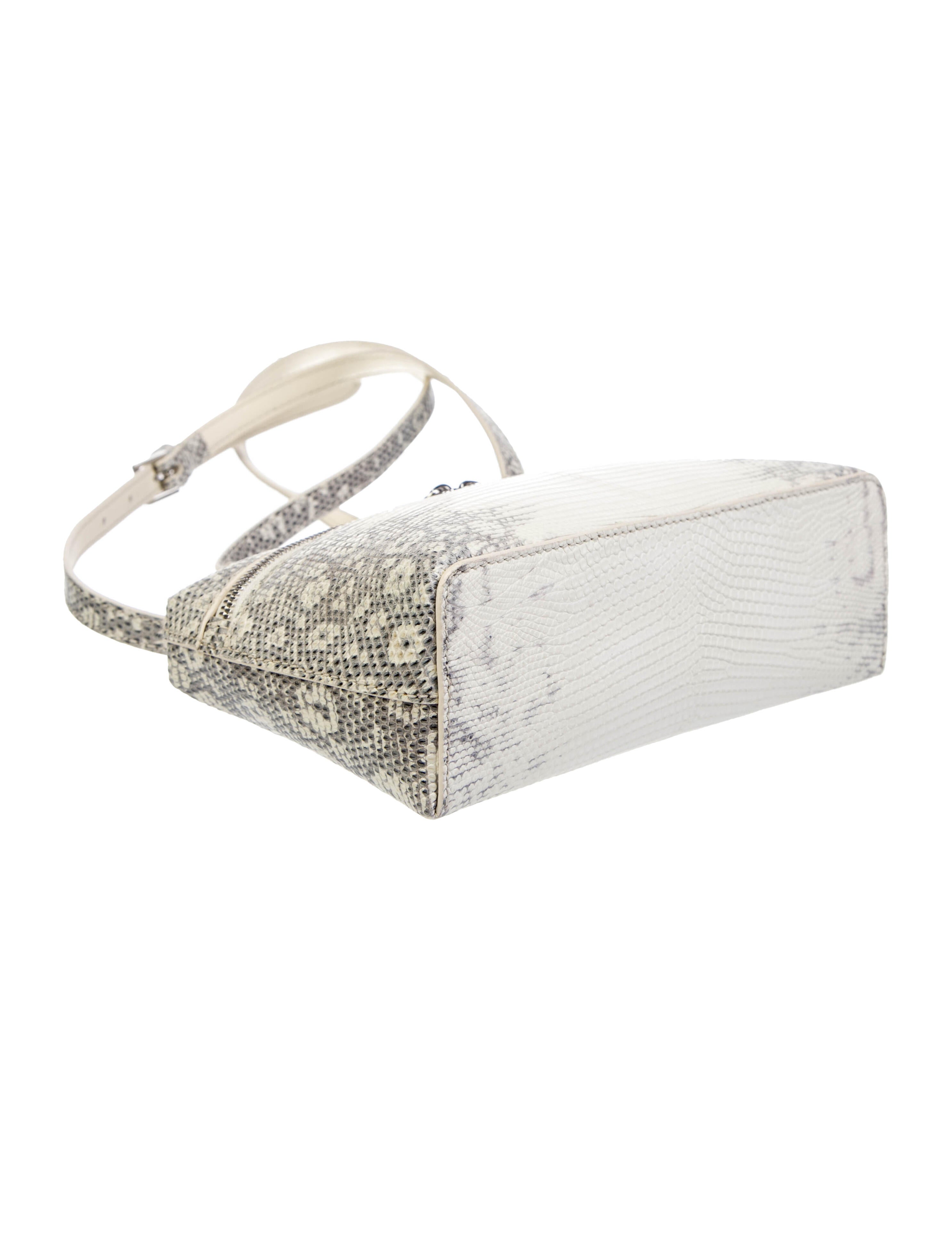 Loro Piana Extra Pouch L19 Lizard Crossbody bag. - Neutrals