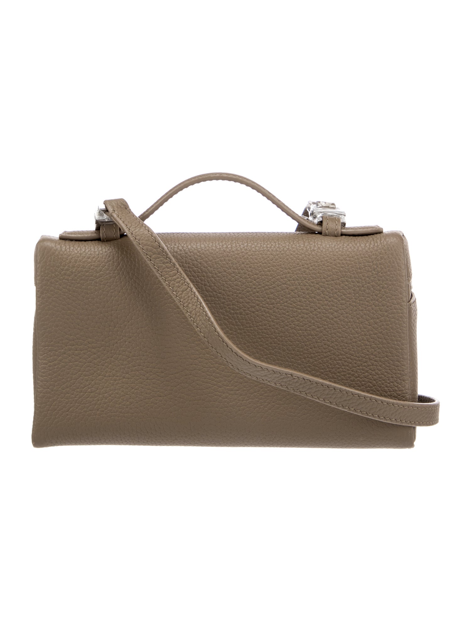 Loro Piana Leather Extra Pocket Pouch L19 - Neutrals Crossbody