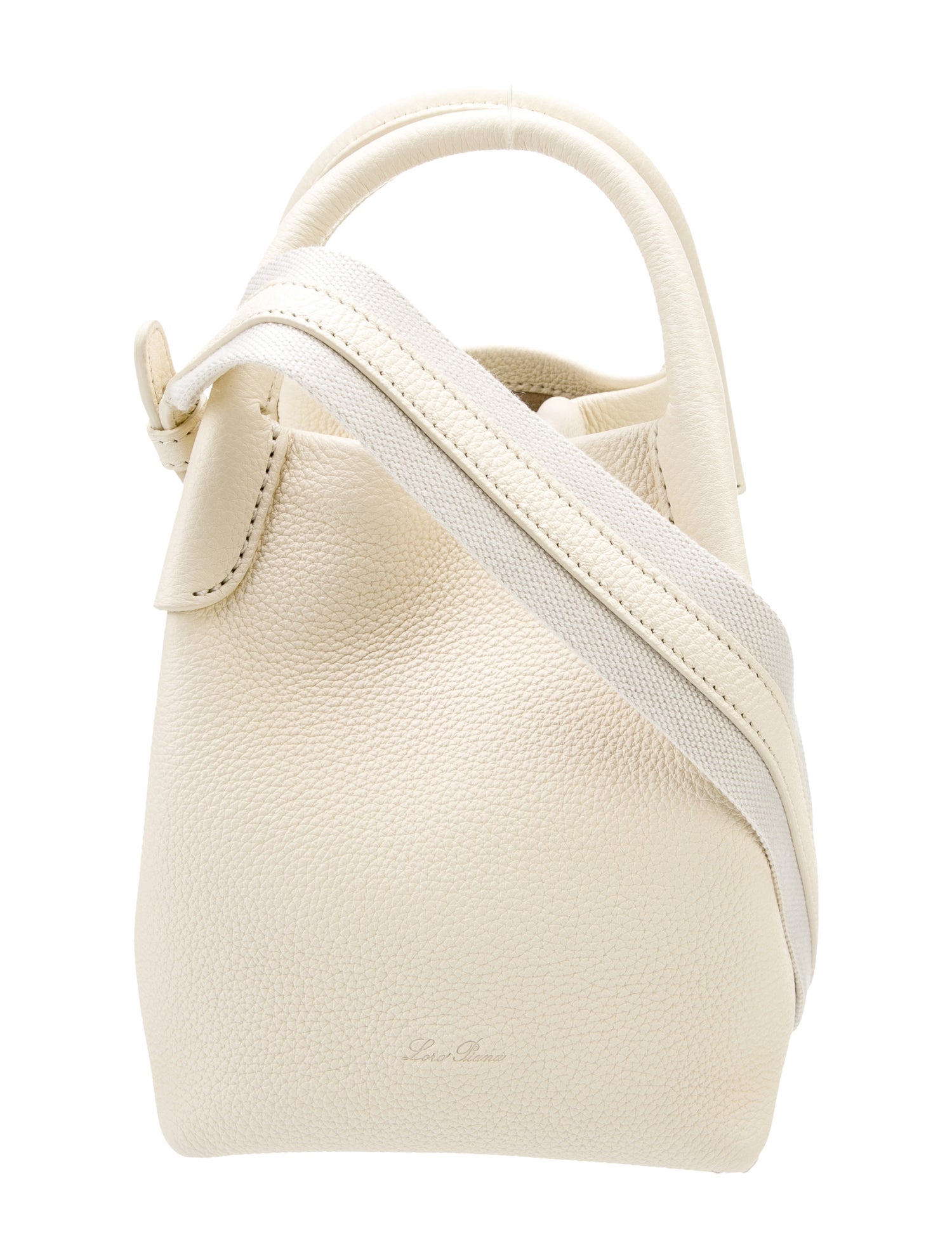 Loro Piana Soft Leather Crossbody Bag w Tags White Crossbody Bags Handbags LOR153678 The