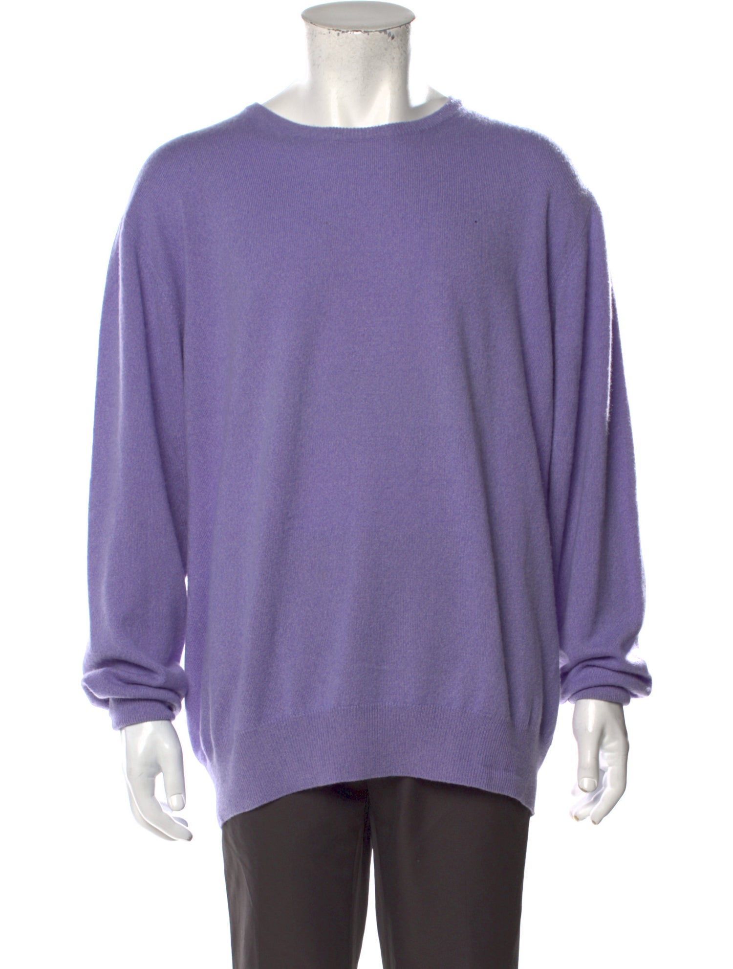 Loro Piana Cashmere Crew Neck Pullover - Purple Sweaters, Clothing ...
