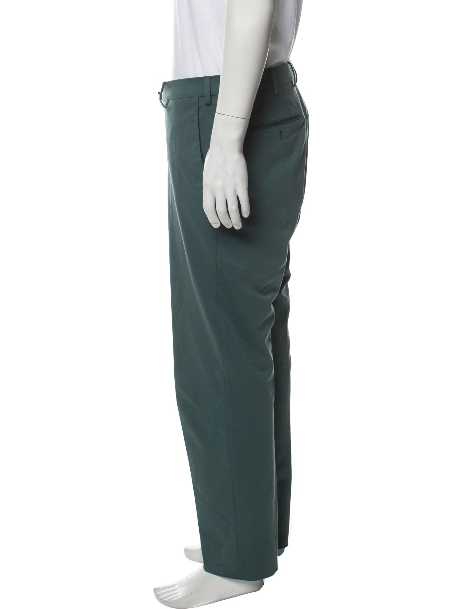 LORO PIANA Size 38 Navy Wool Zip Fly Pleated Dress Pants main image 0