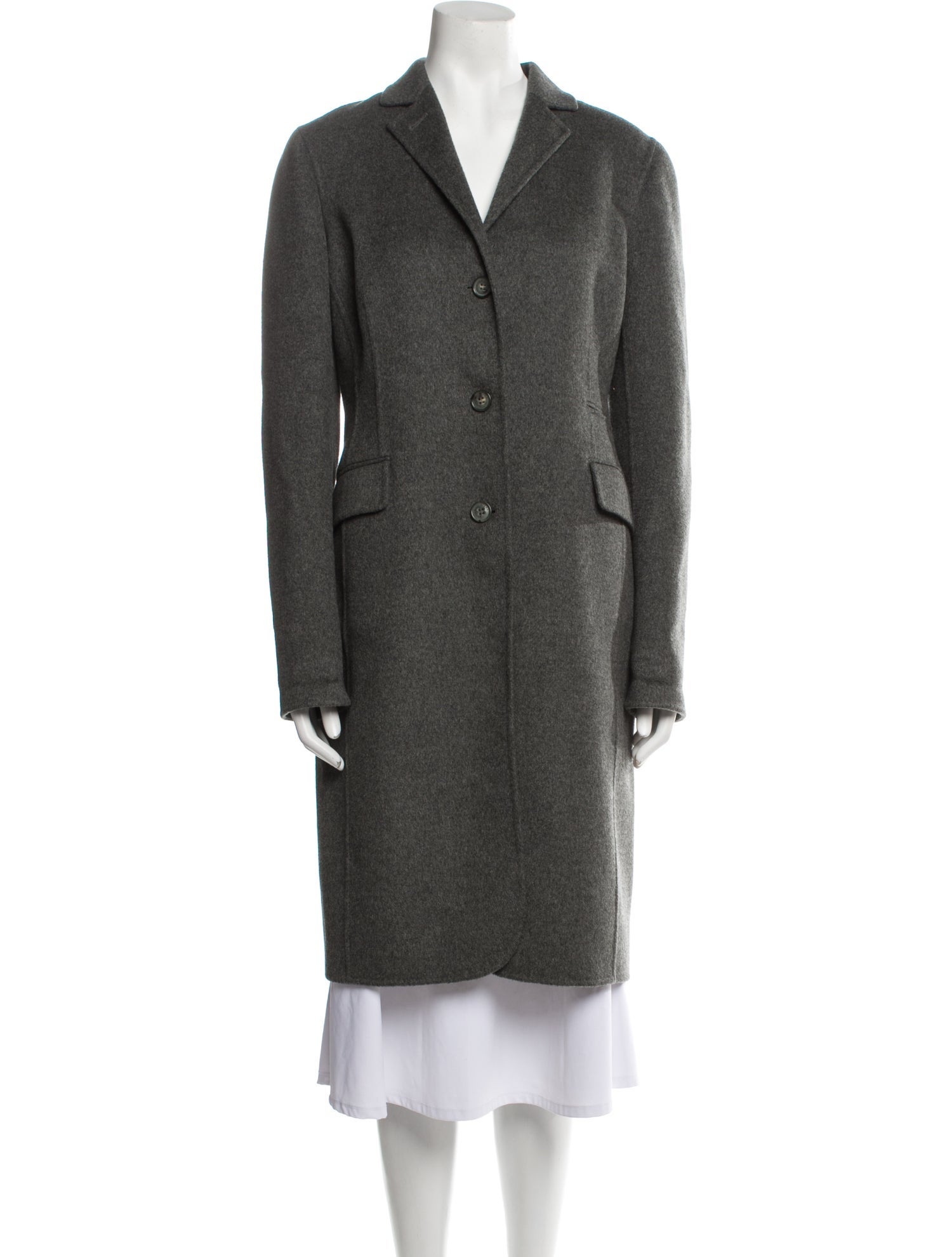 Loro Piana Cashmere Coat - Grey Coats, Clothing - LOR164595 | The RealReal
