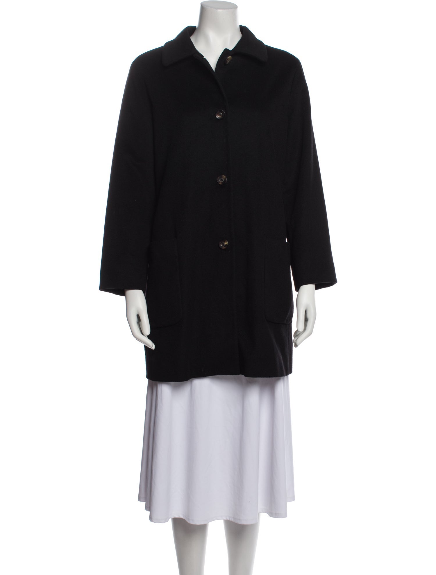 Loro Piana Cashmere Peacoat - Black Coats, Clothing - LOR173618 | The ...