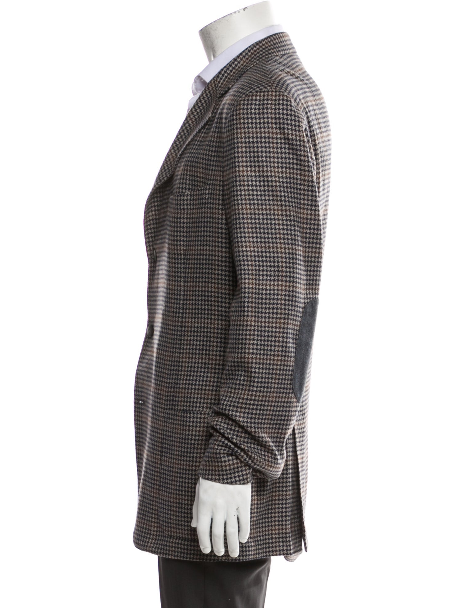 Loro Piana Cashmere Houndstooth Print Sport Coat