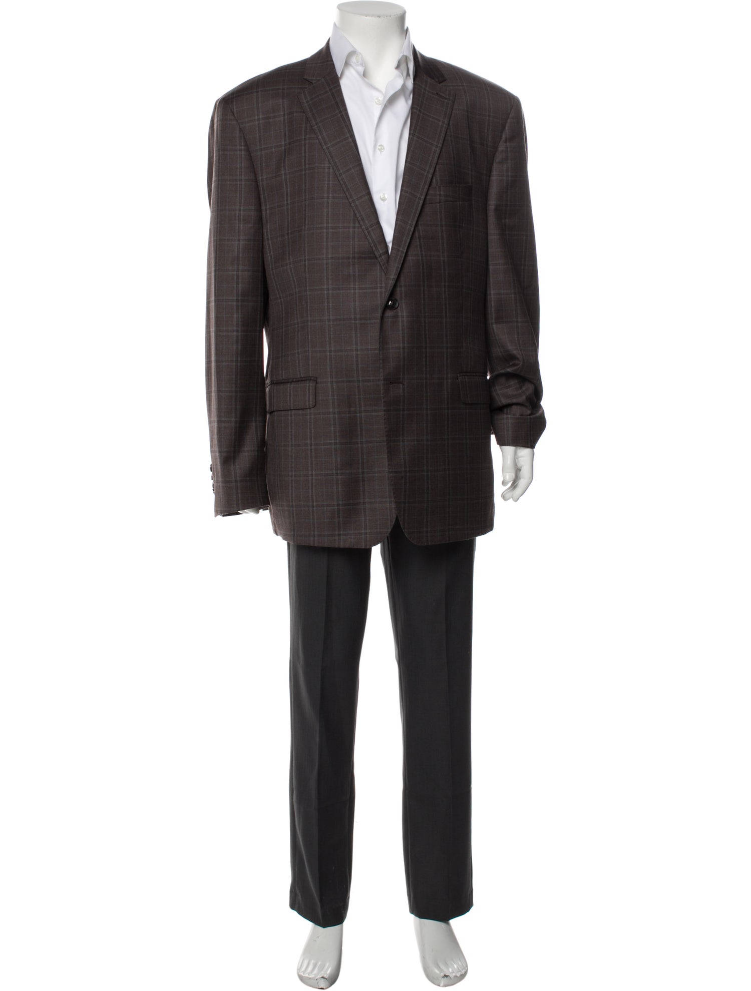 Loro Piana Plaid Print Blazer