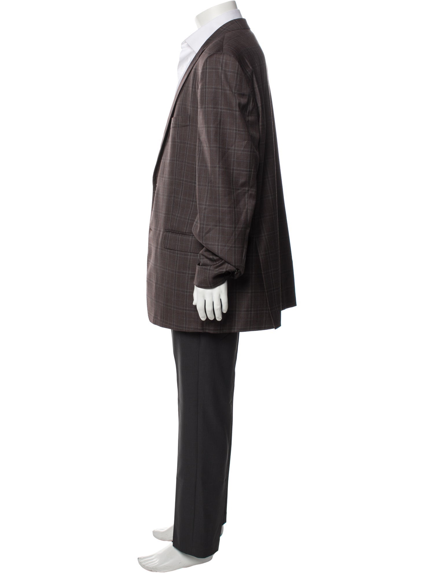 Loro Piana Plaid Print Blazer