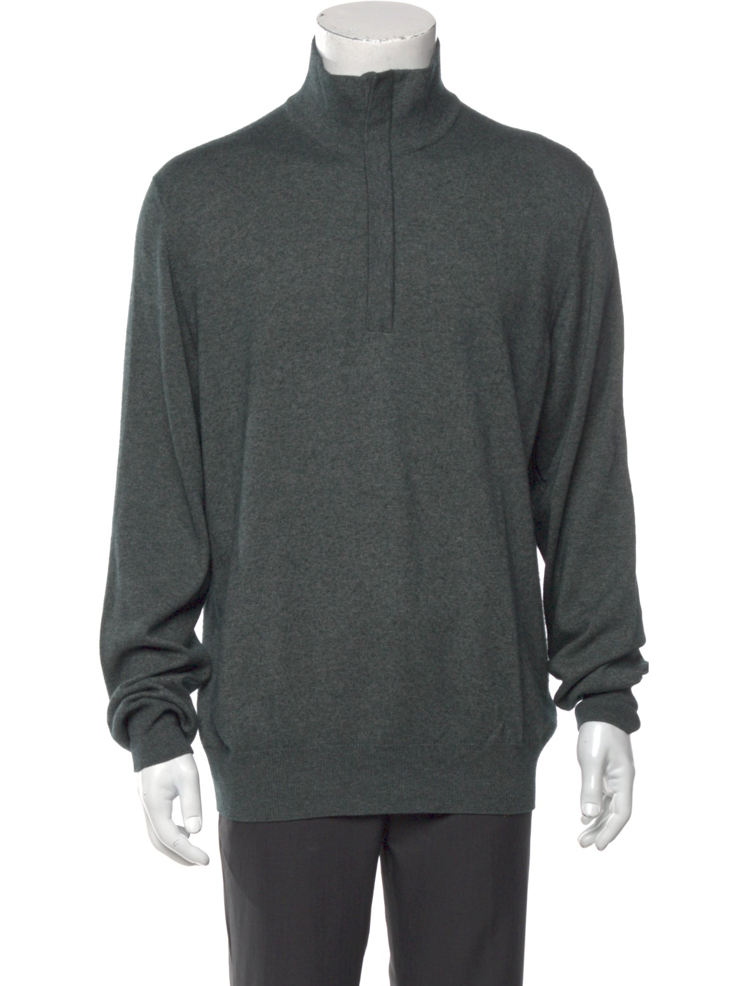 Loro Piana Half Zip Silk Pullover